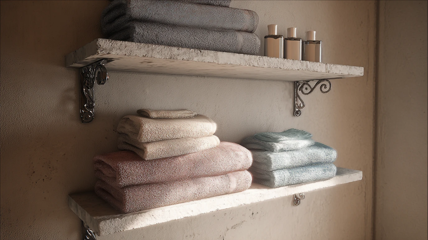 Gipsana polica sa peskirima