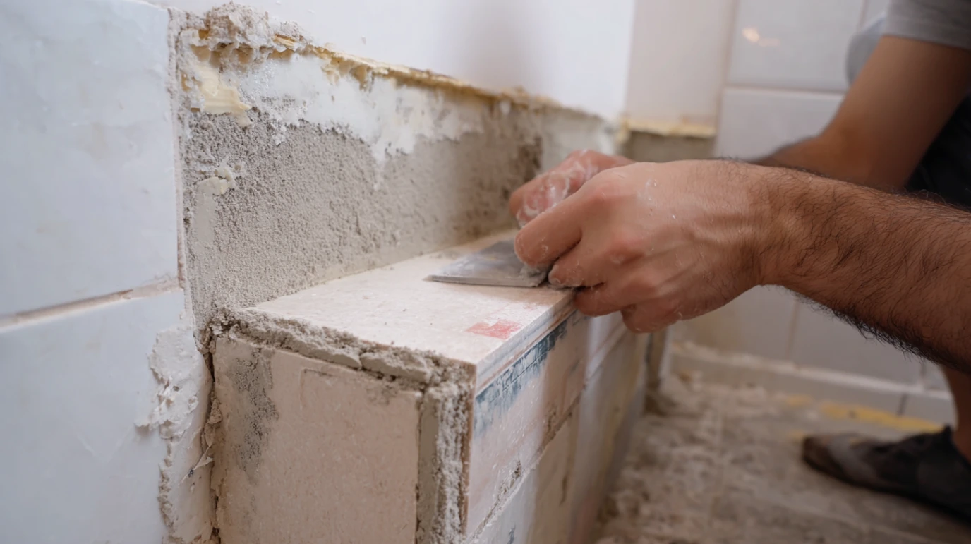 postavljenje hidro izolacije na jos nezavrsene gipsane radove